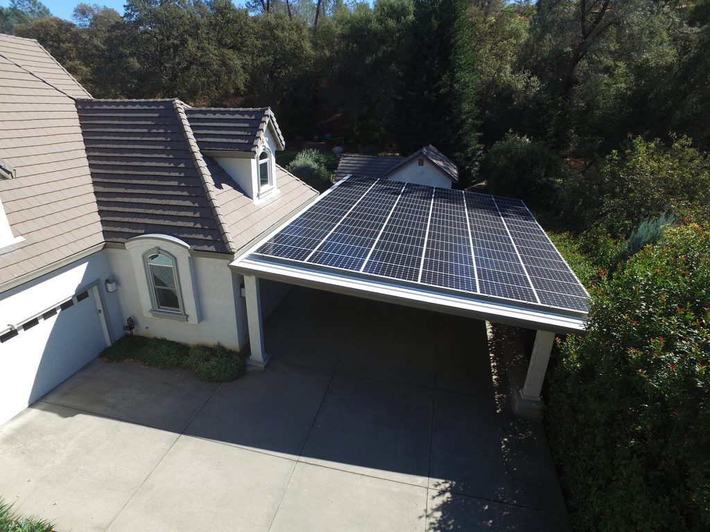 Custom Carport Solar Installation