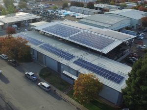 Roof Mounted Commercial Solar Installation